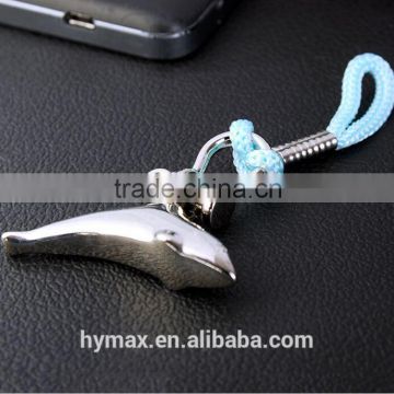 High quality dolphins design metal custom keychain