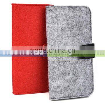 Wholesale felt material stand cell phone case with tpu shell for samsung galaxy s7