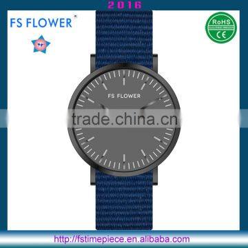 FS FLOWER - Navy Blue Strap Nylon Promotional Gift Items Fashionable Dress Watch