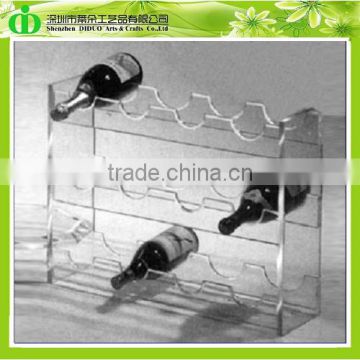 DDW-S004 ISO9001 Chinese Factory Sells SGS Non-toxic Test Lucite Wine Display Shelf