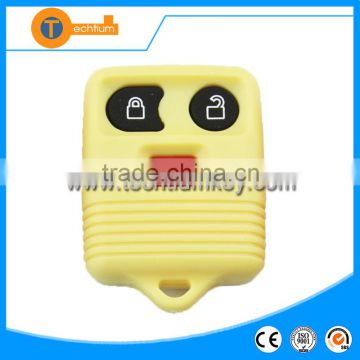 3 button yellow universal remote key fob with high quality no blade no logo for ford escort mustang galaxy