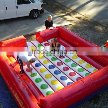 13ftx13ft PVC material Inflatable twister game