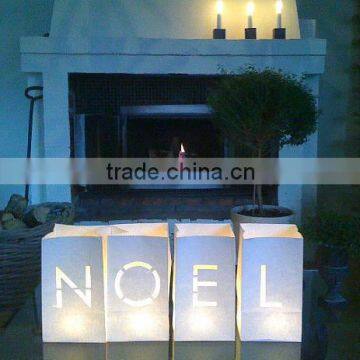 Cheap Wholesale Original Paper Bag Alphebet Noel Lanterns