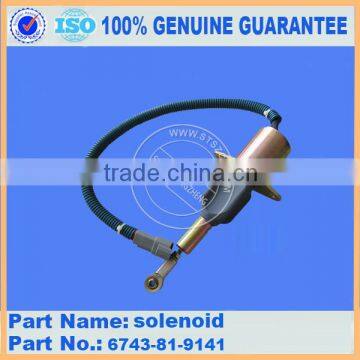 PC300-7 engine solenoid 6743-81-9141 100% genuine solenoid