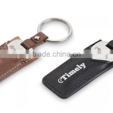 Custom usb flash drive key 8gb, cheapest usb flash drive key chain, promotion gift key usb with leather case