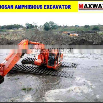 2015 New China Cheap ~ DOOSAN 225 Amphibious Excavator Floating on Water / Sea , CE , EPA , Model: MAX225SD