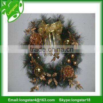 Good Quality Customized Decorated Christmas Wreaths With Colorful Designs photo-3