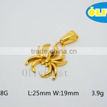 Olivia 2016 New Fashion Modern 316 Stainless Steel Cast Metal Lovely Spider Pendant photo-2
