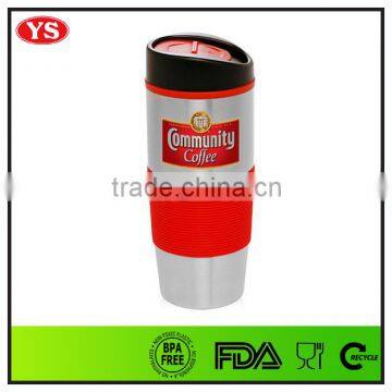 16oz insulated stainless tumbler double wall with sleeve