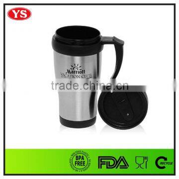 14 oz insulated stainless steel double wall mug with handle