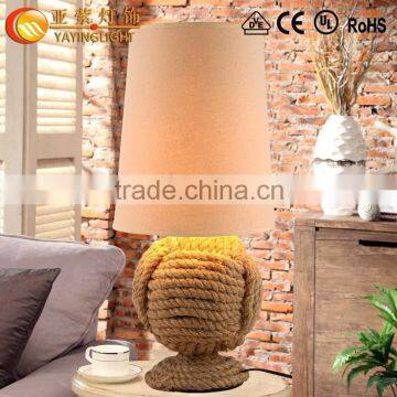 hot sale table lamp,Hemp rope table lighting ,modern table lamp for bedroom