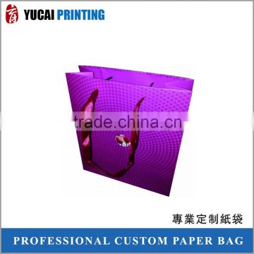 Elegant purple Gift paper bag shopping bag