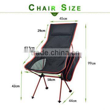 Portable Folding Ultralight Beach Chair With Pillow photo-5
