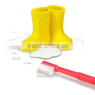 Silicone rain boot toothbrush holder