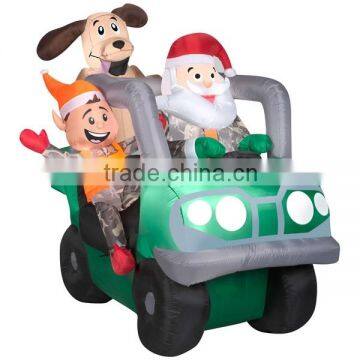 Cheap Santa Driving ATV Christmas Inflatable for sale