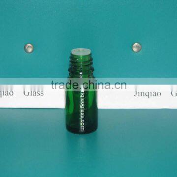 10ml green essential oil bottle w/dropper