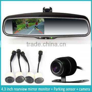 4.3 Inch Parking Sensor Rearview Mirror Monitor With Auto-dimming Automatically Backup Camera Display photo-3