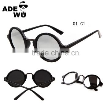 ADE WU Oversized Sun Glass Round Circle Women Sunglasses Fashion PC Frame Brand Designer Lady Eyewear