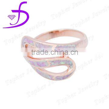 2016 silver jewelry pink opal rings wholesale