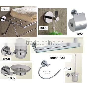 OEM copper bathroom sets accessories china sanitary ware bath hardware sets.