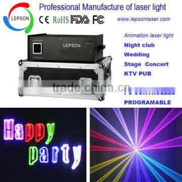 5W full color RGB animation laser light professional stage effect
