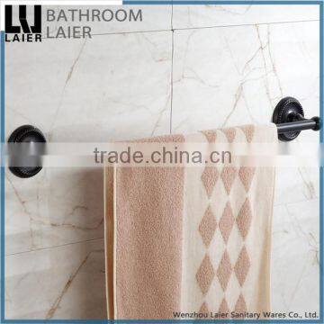 Customized Western Unique Design Zinc Alloy ORB Finishing Bathroom Accessories Wall Mounted Single Towel Bar