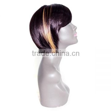 Newest factory sale brazilian remy hair short wigs human hair