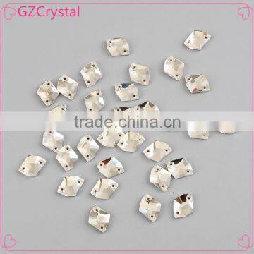 13*17mm pujiang flat back cosmic sew on rhinestone