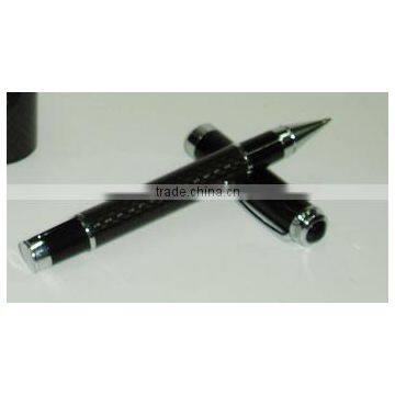 Hot selling carbon fiber gift roller pen, metal pen for office and business