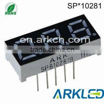 0.28" 7 segment Three Digits LED Numeric Display