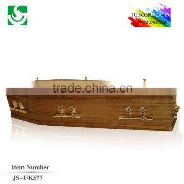 Specialized funeral supply solid ash JS-UK577 wooden coffin dimensions