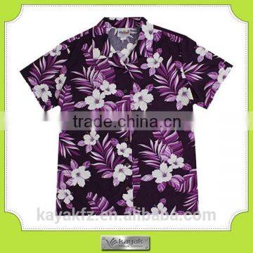 custom boy purple cotton authentic hawaiian sirts