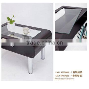 Modern Glass Table, Glass Tea Table, Wooden And Glass Coffee Table photo-2