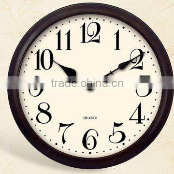 Home Decor Wood Frame 12'' inch Wood Wall Clock Design