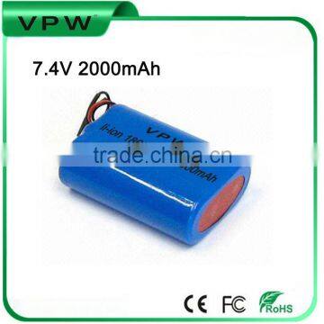 FCC MSDS CE approved 1865 battery pack 2000mah li ion battery for screwdriver