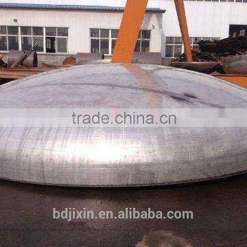 Ultra heavy pressure vessel dish headed end/ EHA hot pressing stainless steel head