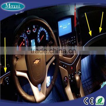 NEW car interior light with RGB LED light engine and optic fiber cable and remote controller