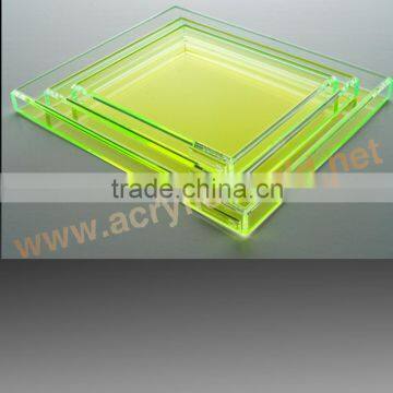 acrylic tray /acrylic dust cover/ acrylic serving tray