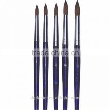 Hot Sell Best Quality Professional 5pcs Acrylic Nail Art Brush Kolinsky Nail Brushes for Girls Beauty photo-4