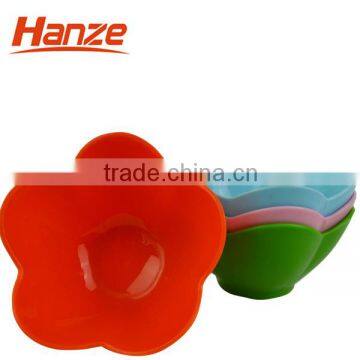 Flower Shape Healthy Plastic Mixing Salad Bowl Set