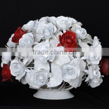 Modern rose flower ball table lamp