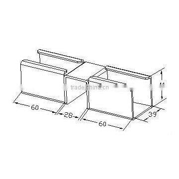 JY-2044E|Anti-rust Equal Roller Track Joint|Roller Track Metal Connector for Transport Machine photo-4