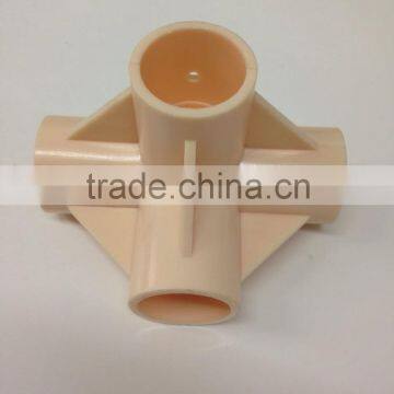 JY-A003|3 Way ABS Plastic Joint|Warehouse Rack ABS Plastic Joint|Coated Pipe ABS Plastic Joint photo-4
