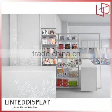 Customied Metal Material Paited Gray Color Metal Book Shelf photo-6