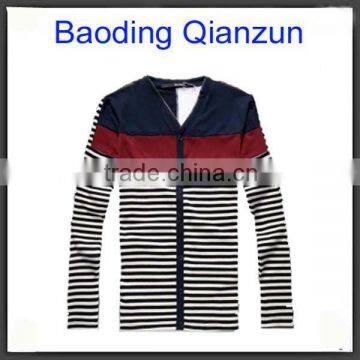 Hot sale long sleeve men's t-shirt with stripes