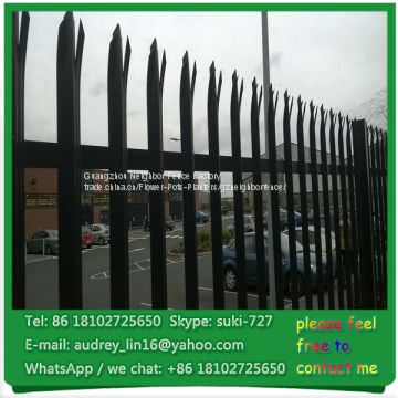 Low Price steel galvanized metal Palisade fence specification