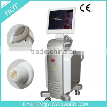 YUWEI CO2 Laser RF Co2 Fractional Laser Face Whitening Type And Portable Style Rf Skin Tightening Machine 100um-2000um