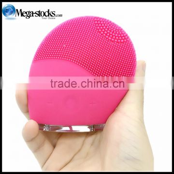 wholesale OEM super wash face machine silica gel Skin Lifting Anti-aging Vibration USB rechargeable