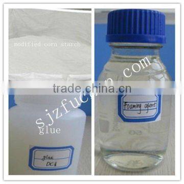 Modified corn starch for gypsum plaster board