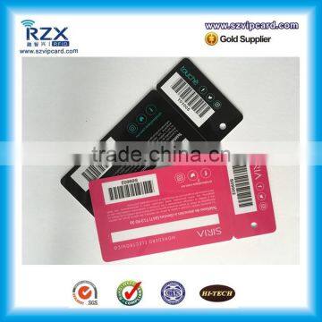 CR80 szie blank die cut barcode membership cards